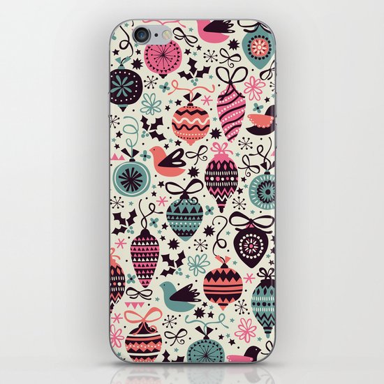 Birds and Baubles iPhone & iPod Skin