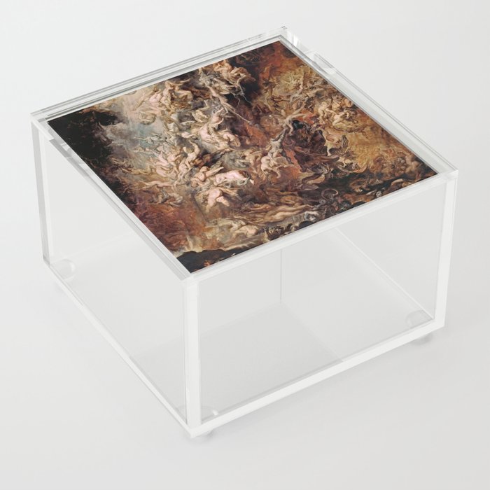 The Fall of the Damned - Peter Paul Rubens 1620 Acrylic Box