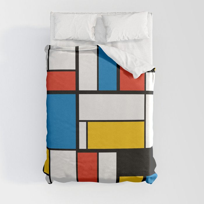 Mondrian De Stijl Modern Art Duvet Cover