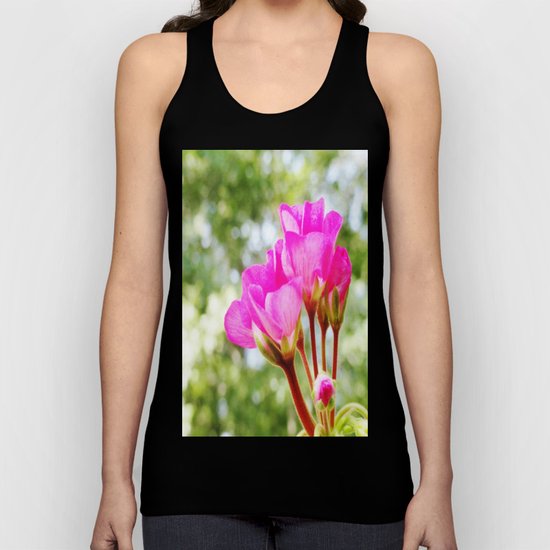 Pink FlOWERS Unisex Tank Top