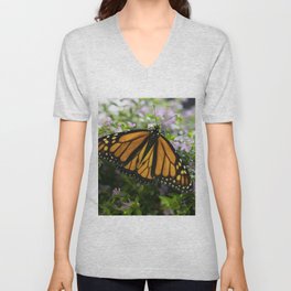 Monarch Butterfly 2 V Neck T Shirt