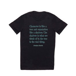 Tree of Character VINTAGE BLUE / Deep thoughts by Abe Lincoln T Shirt