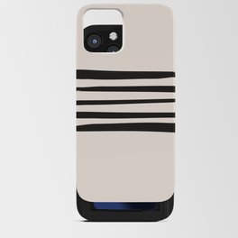 Inkaa - Black Colourful Summer Retro Ink Stripes Design iPhone Card Case