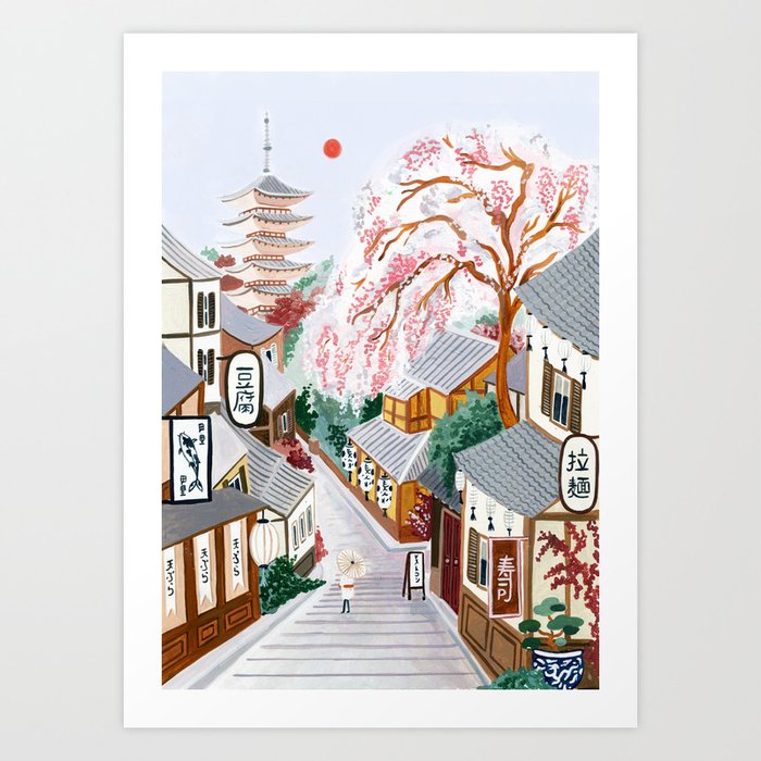 Kyoto, Japan Art Print