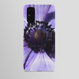 Artistic Lilac Blue Anemone Wildflower Android Case