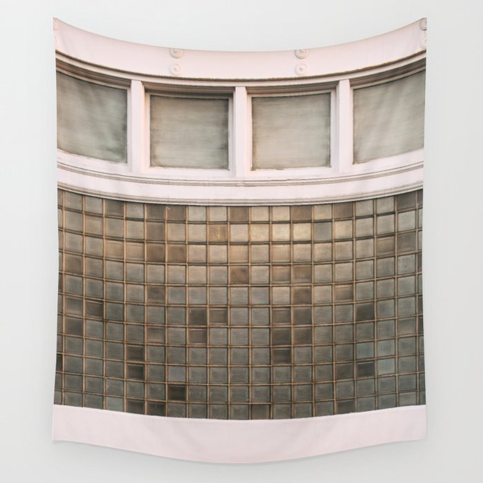 Transom Windows and Glass Blocks in Meridian, Mississippi Wall Tapestry