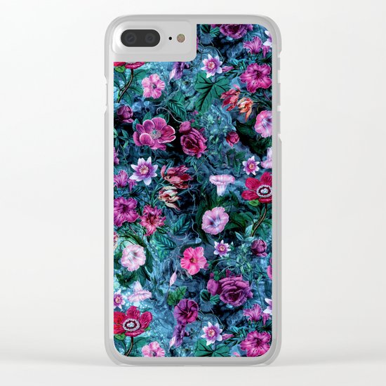 Deep Blue Clear iPhone Case