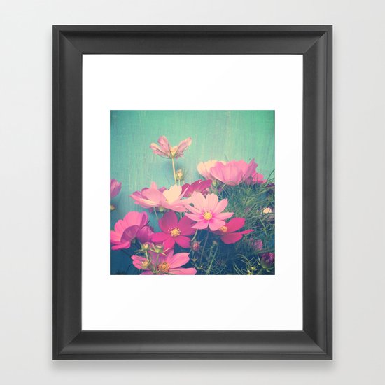 Pink Cosmos Framed Art Print
