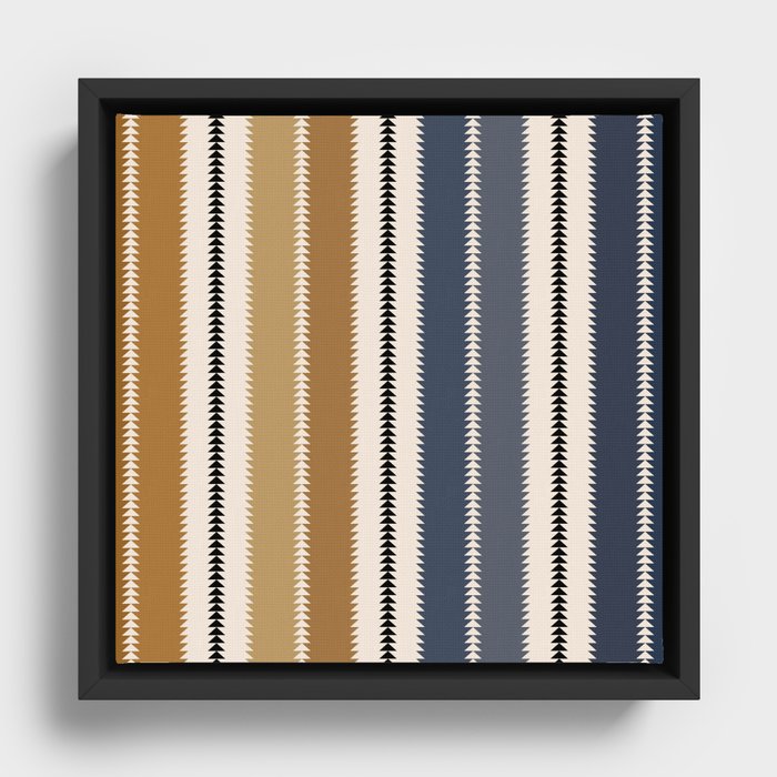 Southwestern Stripes XIII Framed Canvas