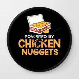 Chicken Nugget Vegan Nuggs Fries Sauce Wall Clock
