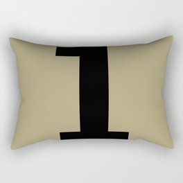 Number 1 (Black & Sand) Rectangular Pillow