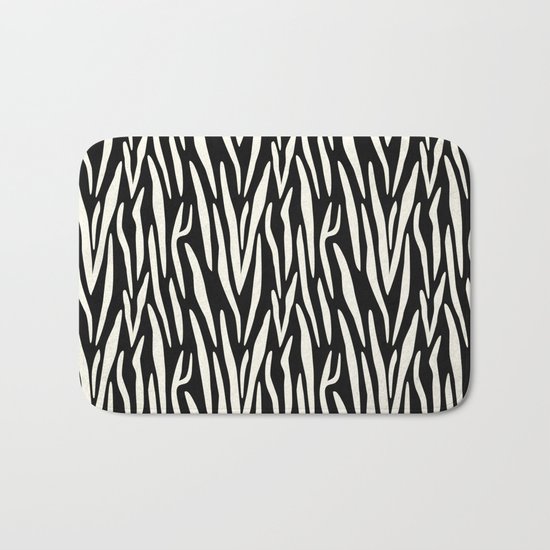 Zebra Print Bath Mat