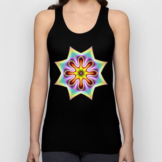Decorative colourful silky star Unisex Tank Top