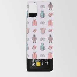 Pattern with clothes for newborns Android Card Case