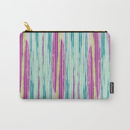 Aqua Purple Abstract Carry-All Pouch
