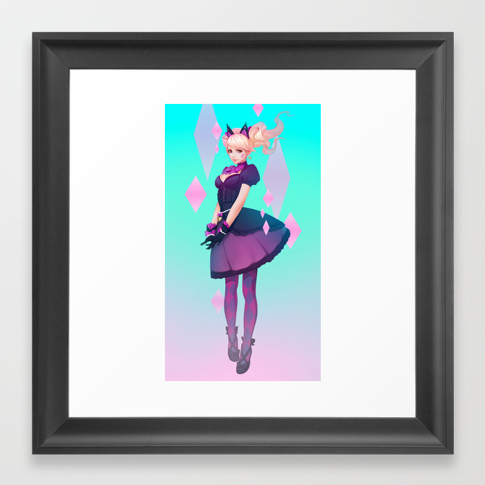 Black Cat Dva Framed Art Print By Zolaida Society6