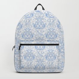 Pineapple Deco // Blue & Marble Backpack