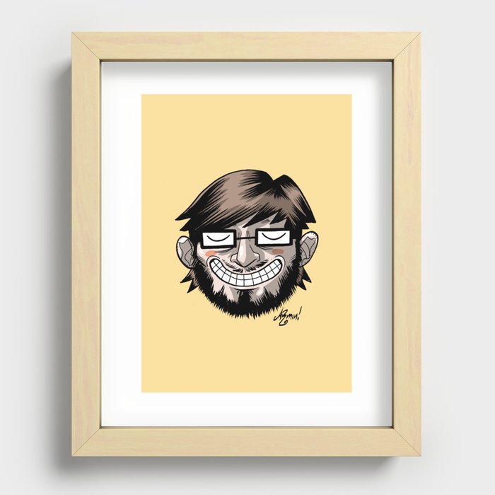 Armin's Faces - #001 - happy Recessed Framed Print