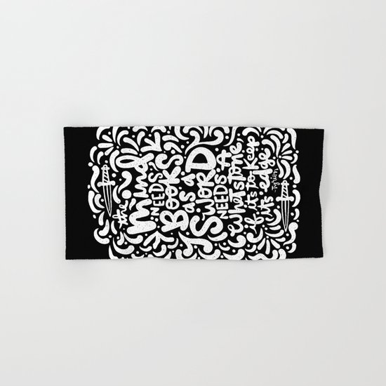 a mind needs books Hand & Bath Towel