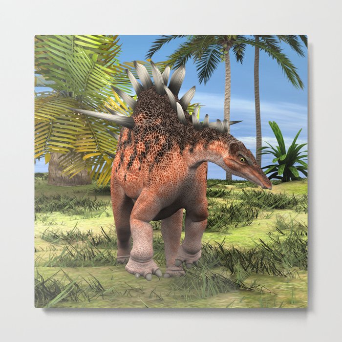 Dinosaur Kentrosaurus Metal Print