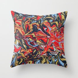 Abstract in Red Throw Pillow