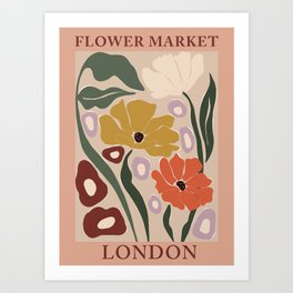 flower market london  Art Print