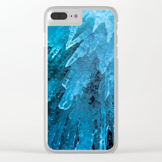 Ice Stalactites Clear iPhone Case