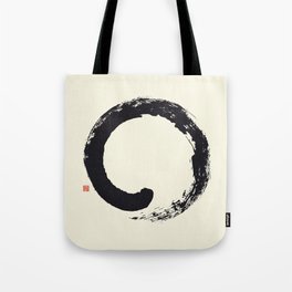 Enso / Japanese Zen Circle Tote Bag