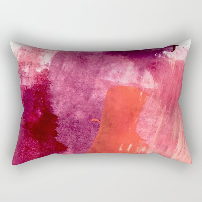 Blushing A Vibrant Minimal Abstract In Purple Pink And Red