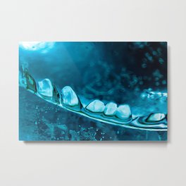 Under the Ice Metal Print | Macro, Abstract, Digitalmanipulation, Nature, Digital, Blue, Photo, Color, Ice 
