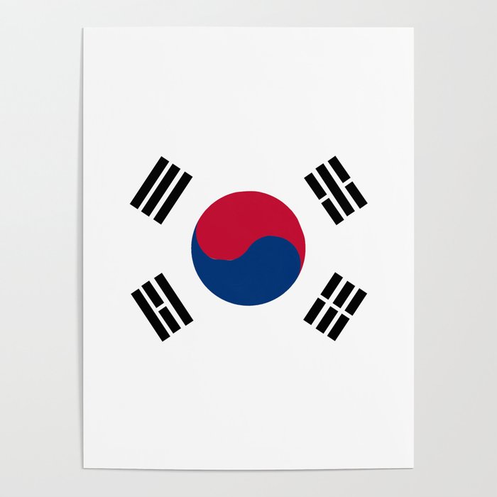 South Korean Flag Poster