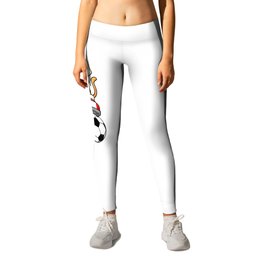 Cat as Soccer player with Soccer ball and Shoes Leggings | Soccerplayer, Soccerball, Girls, Cute, Sportswear, Kids, Drawing, Birthday, Clothes, Boys 