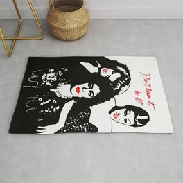 The Rocky Horror Picture Show  Rug | Acrylic, Rocky, Vector, Picture, Pop, Graphicdesign, Dream, Black And White, Show, Illustration 