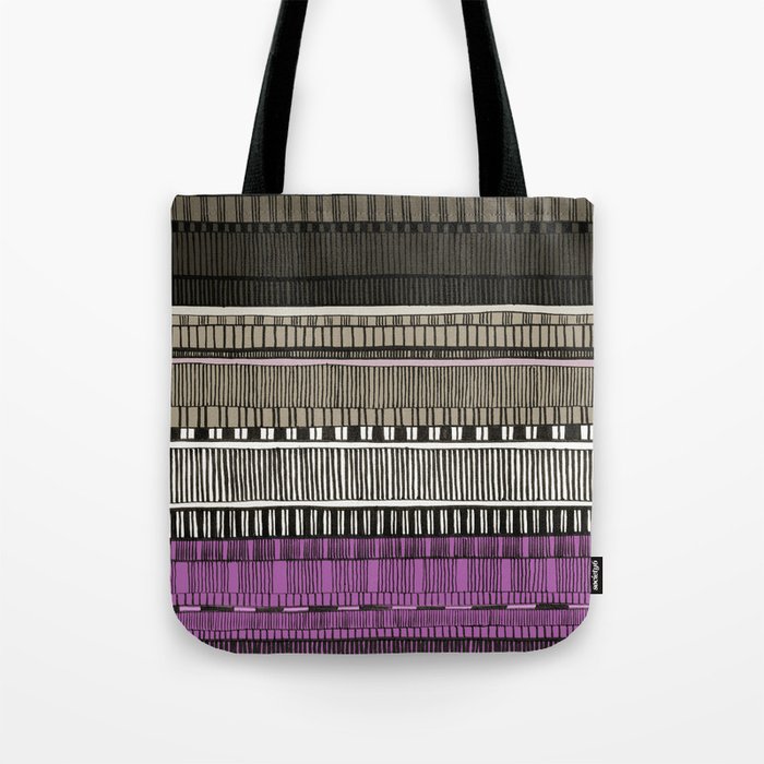 Asexual Flag Pattern Tote Bag