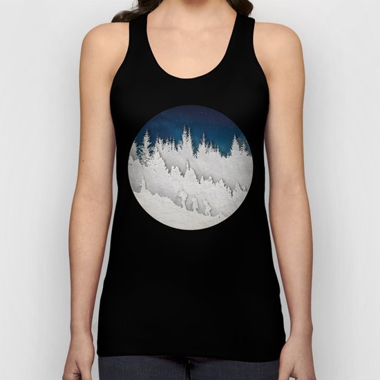 A Snowy Hike Unisex Tank Top