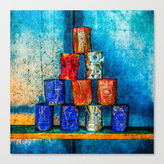 Soup Cans - Square Meal Canvas Print