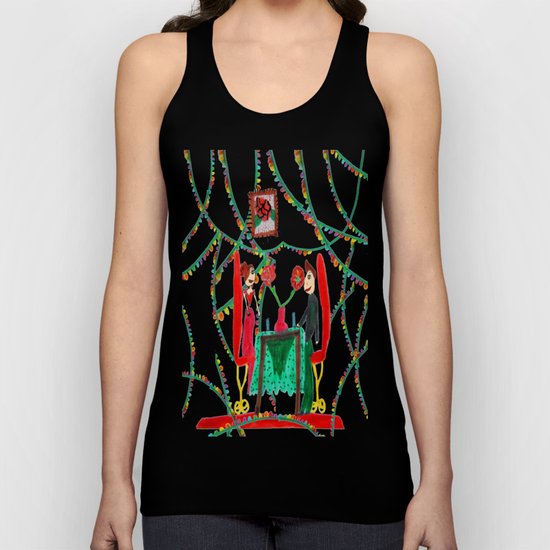 Christmas Dinner | Kids Painting Unisex Tank Top
