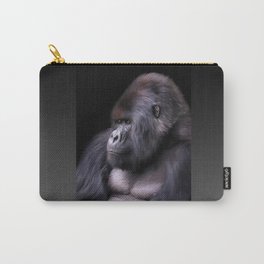 Mountain Gorilla Carry-All Pouch | Painting, Animal, Nature, Digital 