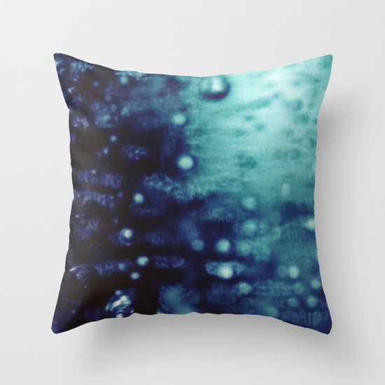 Bubbles Macro Throw Pillow