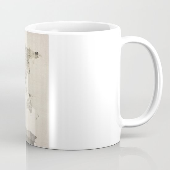 Map of the World Map from Old Postcards Mug