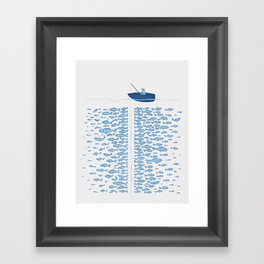 217 Finicky Fish (plenty of fish in the sea) Framed Art Print
