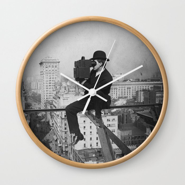 Above Fifth Avenue, Looking North, vintage New York by Underwood and Underwood - 1905 Wall Clock