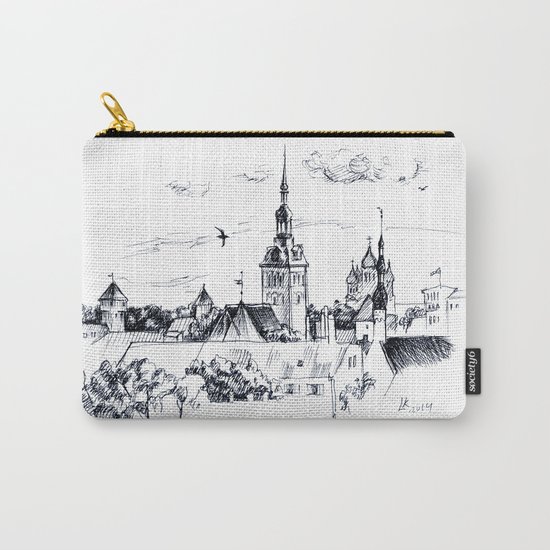 Medieval landscape. Carry-All Pouch