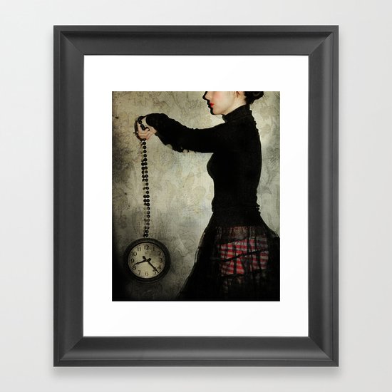 tick tock Framed Art Print