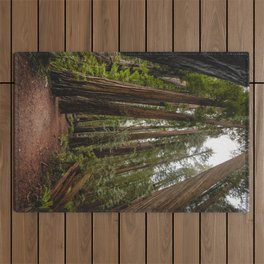 Redwood Forest Adventure VII - Nature Photography Outdoor Rug