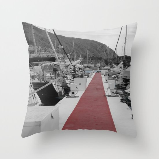 Spanish Harbour Throw Pillow