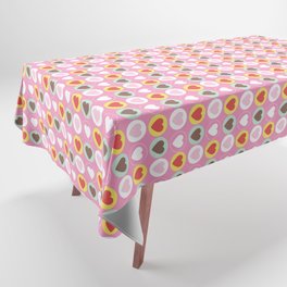 Pink Love Hearts Tablecloth