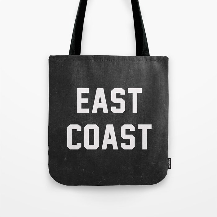 East Coast - black Tote Bag