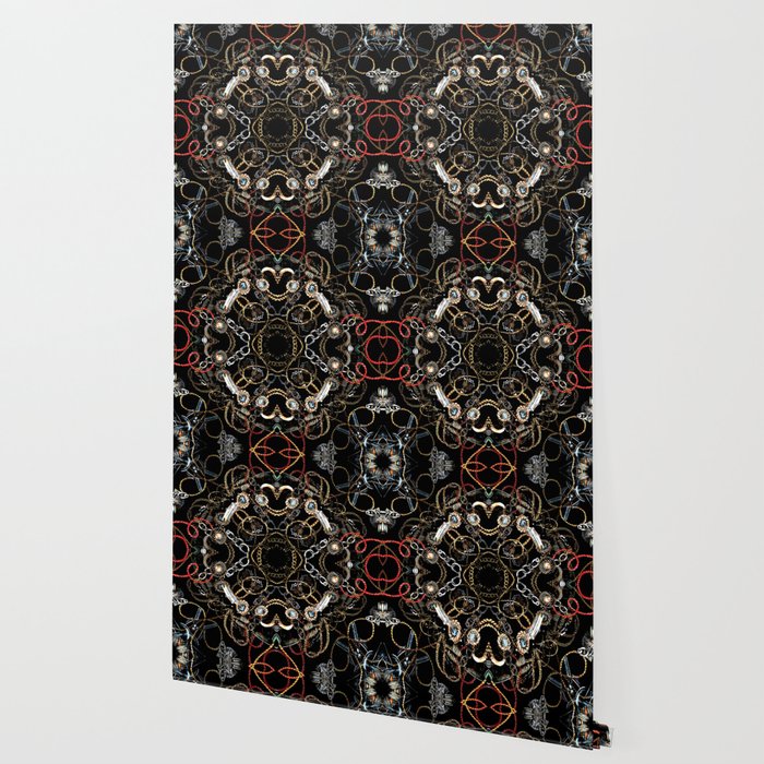 Chains And Jewelry Wallpaper By Eduardodoreni Society6