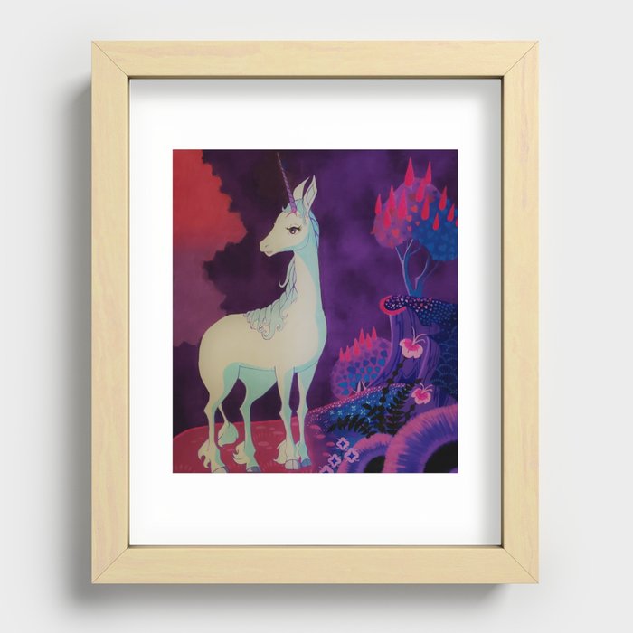 Amalthea Unicorn  Recessed Framed Print